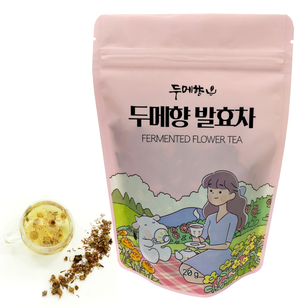 두메향 발효 구절초꽃차 구절초차 지퍼백 20g : 웰니스  마켓