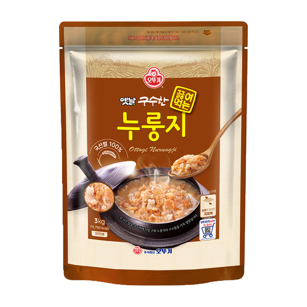 [슈퍼적립] 오뚜기 옛날 구수한 끓여먹는 누룽지 국산 3kg 외 2종 : 오뚜기mall
