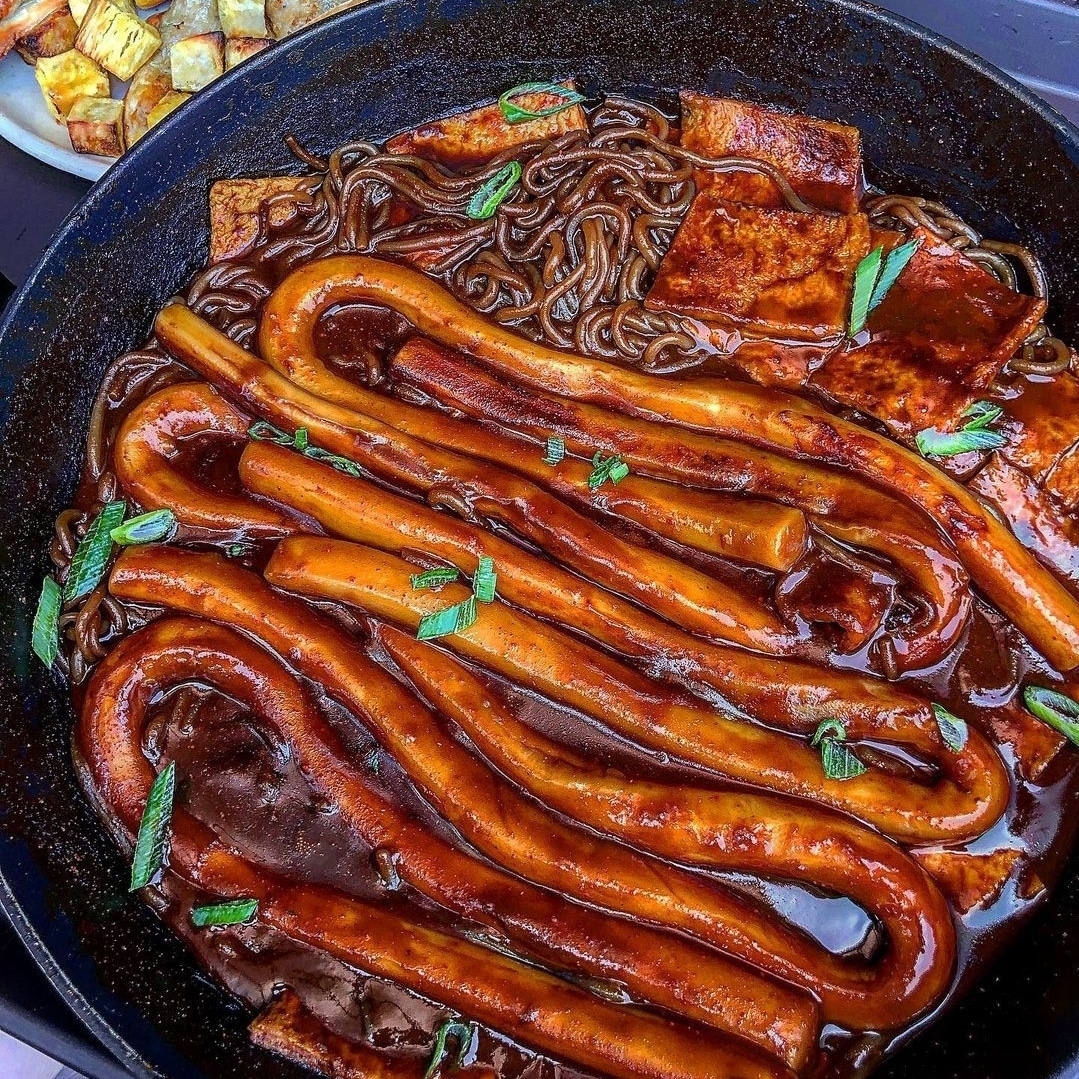 [OPEN] 미인떡볶이 40cm롱~떡볶이 (짜장맛/맵짜장맛) : 미인 떡볶이