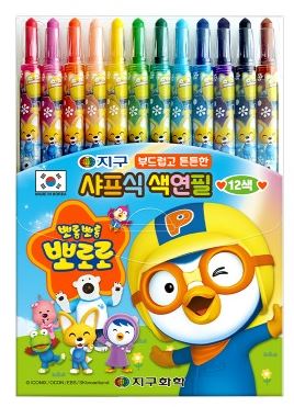 지구화학 슈퍼 색연필 12색 샤프식 : 문구팩토리