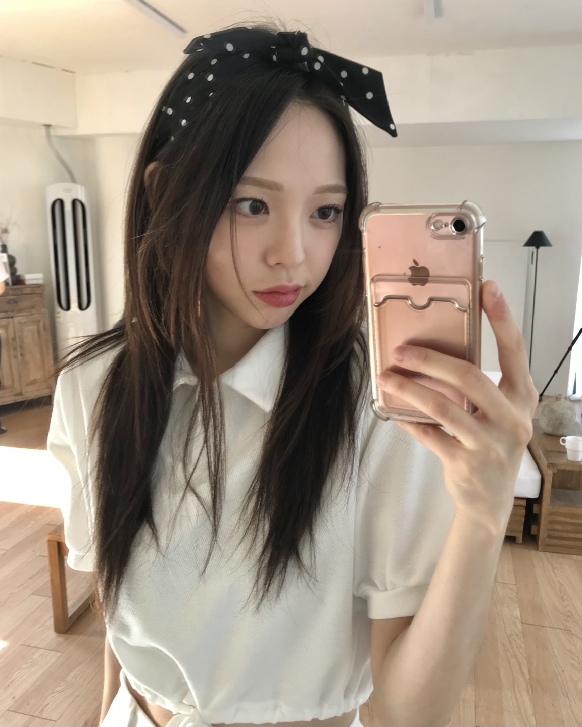 Rena hair band 레나 헤어 밴드 도트 리본 스카프 : 아르코이리스ARCOIRIS