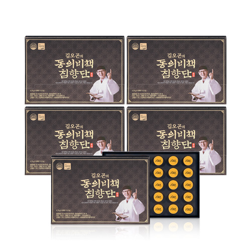 침향25% 김오곤 동의비책 침향단 3.75g 30정, 5개 : 김오곤 생활건강 공식스토어