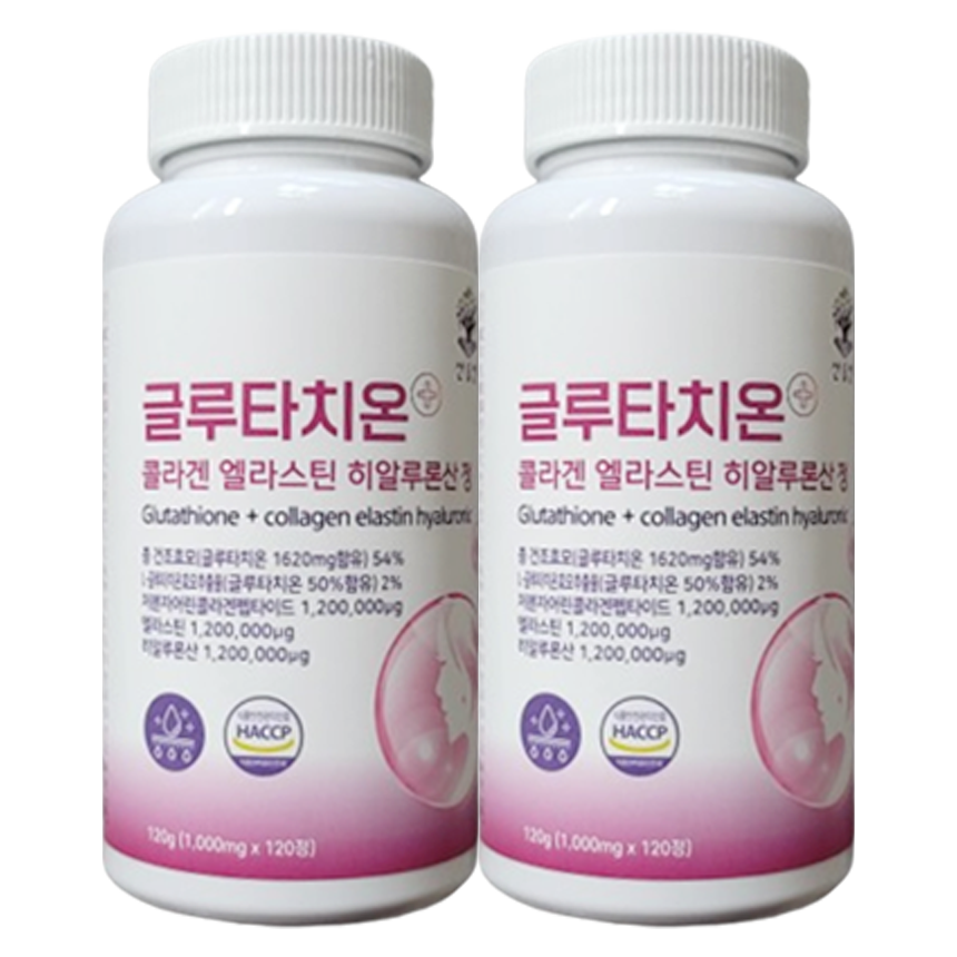(2통)(총8개월분)산들찬 글루타치온 콜라겐 엘라스틴 히알루론산 1 : 쉐어푸드