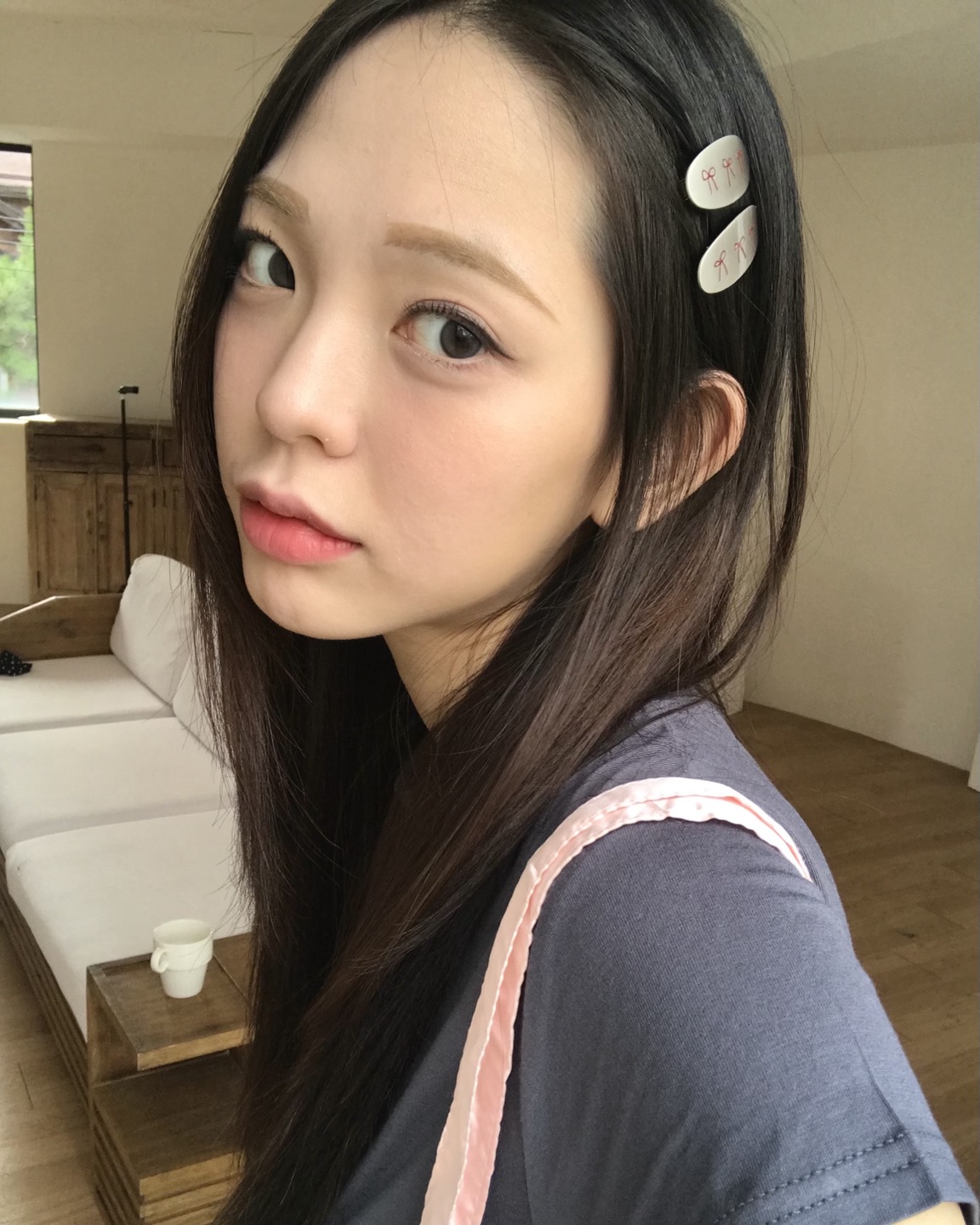 Ilaria hair pin 일라리아 헤어 핀 리본 라운드 포인트 데일리 악세사리 : 아르코이리스ARCOIRIS