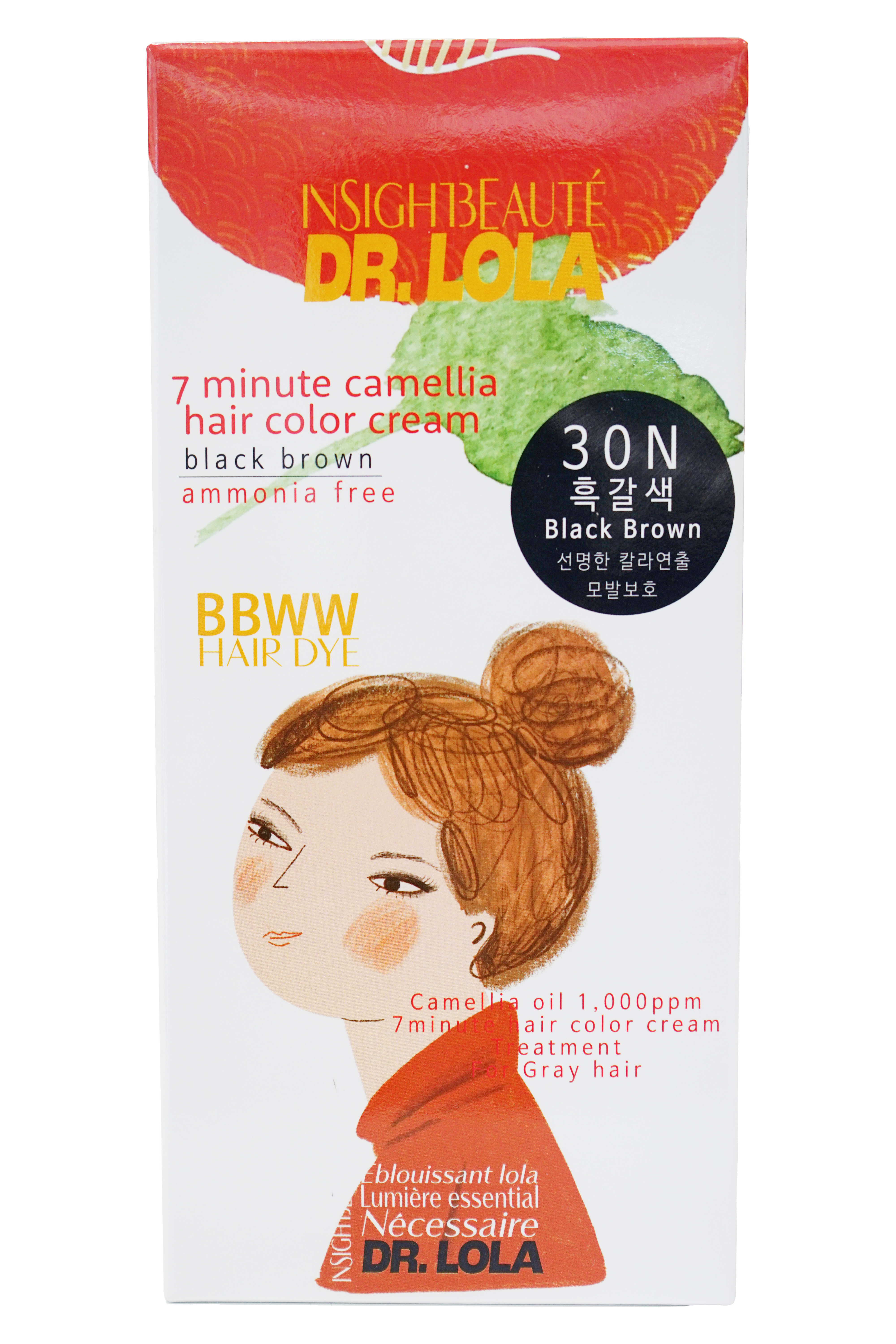 바바와와 동백 헤어칼라크림 60ml : 엄마바바