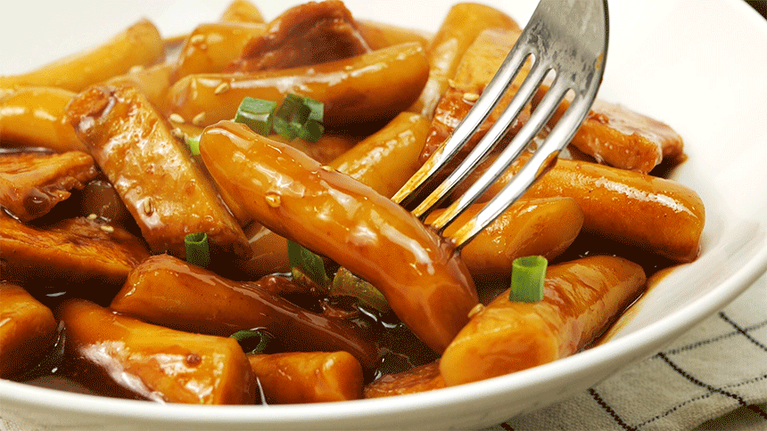 매콤달달 밀떡 쌀떡 사계절 짜장떡볶이 맛집 학교앞 국민분식 밀키트 : 엠케이뮤직