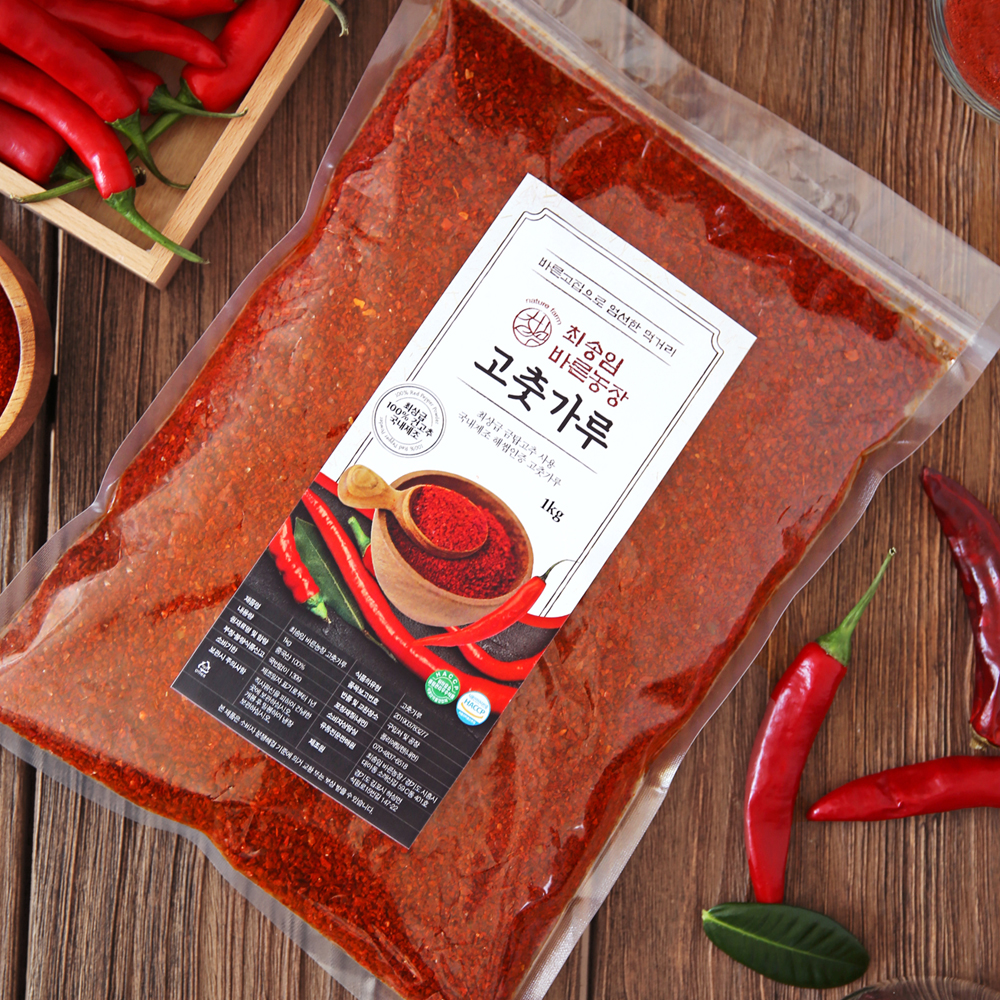 중국산 고춧가루 금탑 매운 고추가루 2kg : 최송임 바른농장