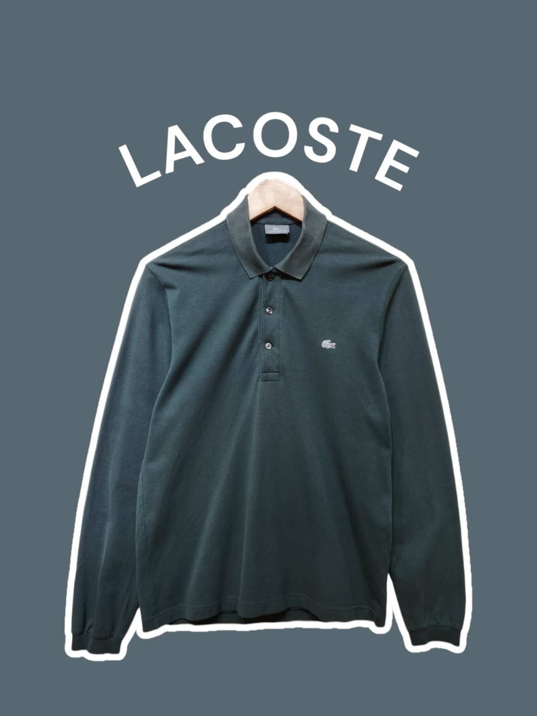 [95] LACOSTE 라코스테 긴팔 카라티 딥그린 : 어쩔티지 세컨핸드샵