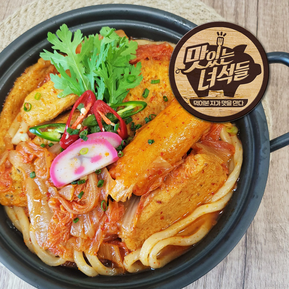 맛있는 녀석들 묵은지 김치우동 나베 1180g x 1개 : tastyguys-snp