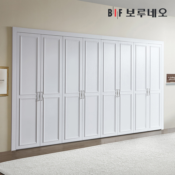 보루네오 270cm 까사 여닫이 붙박이장 맞춤시공 제작 웨인스코팅 9자 : BIF 보루네오가구