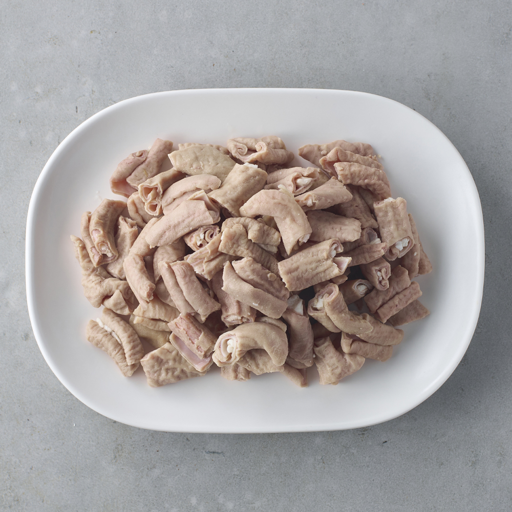 돈두육미 국내산 삶은 돼지곱창(소창, 대창) 돼지내장 1kg 알곱창 야채곱창 캠핑음식 : 돈두육미
