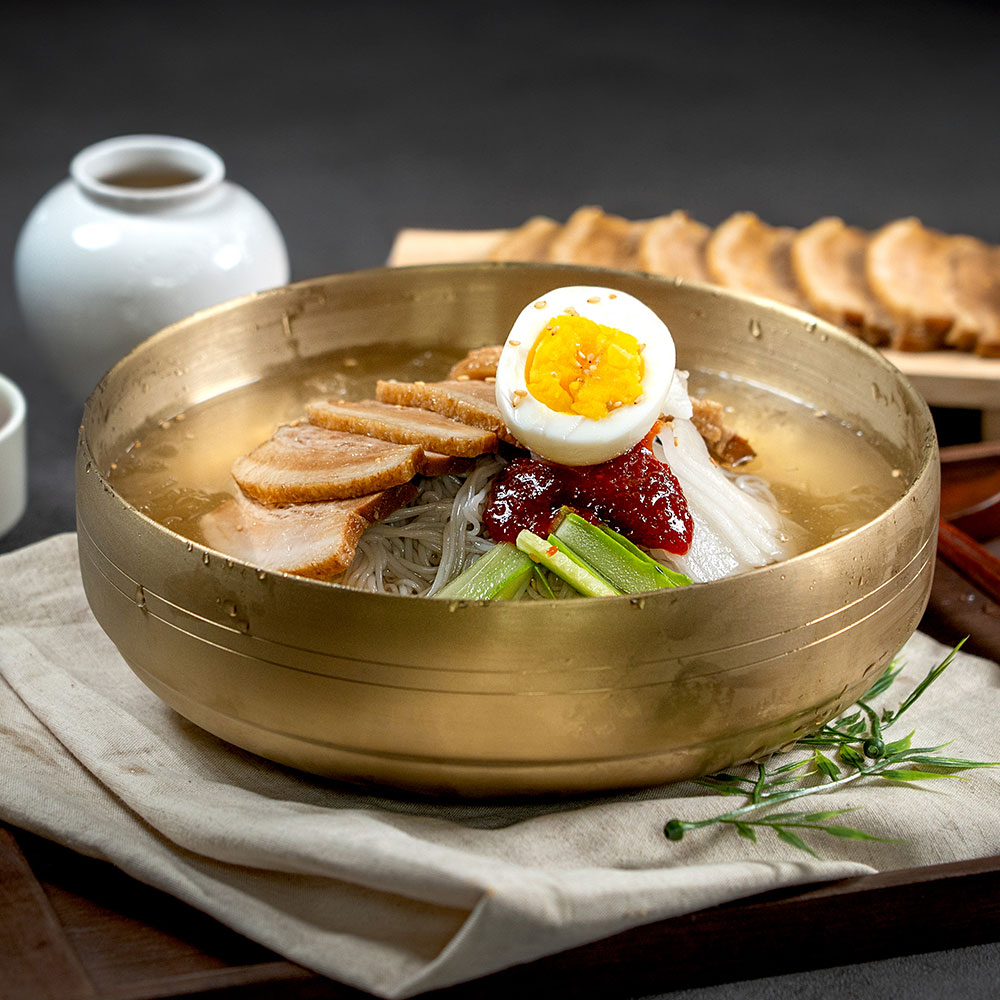 청송심 차슈비빔냉면 물냉면 2인분 함흥냉면 캠핑 밀키트 : 청송심 냉면