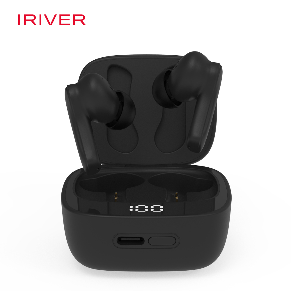 [IRIVER] LCD 디스플레이 블루투스 무선 이어폰 배터리잔량 표시 IHBT-US50 : 해인스토어