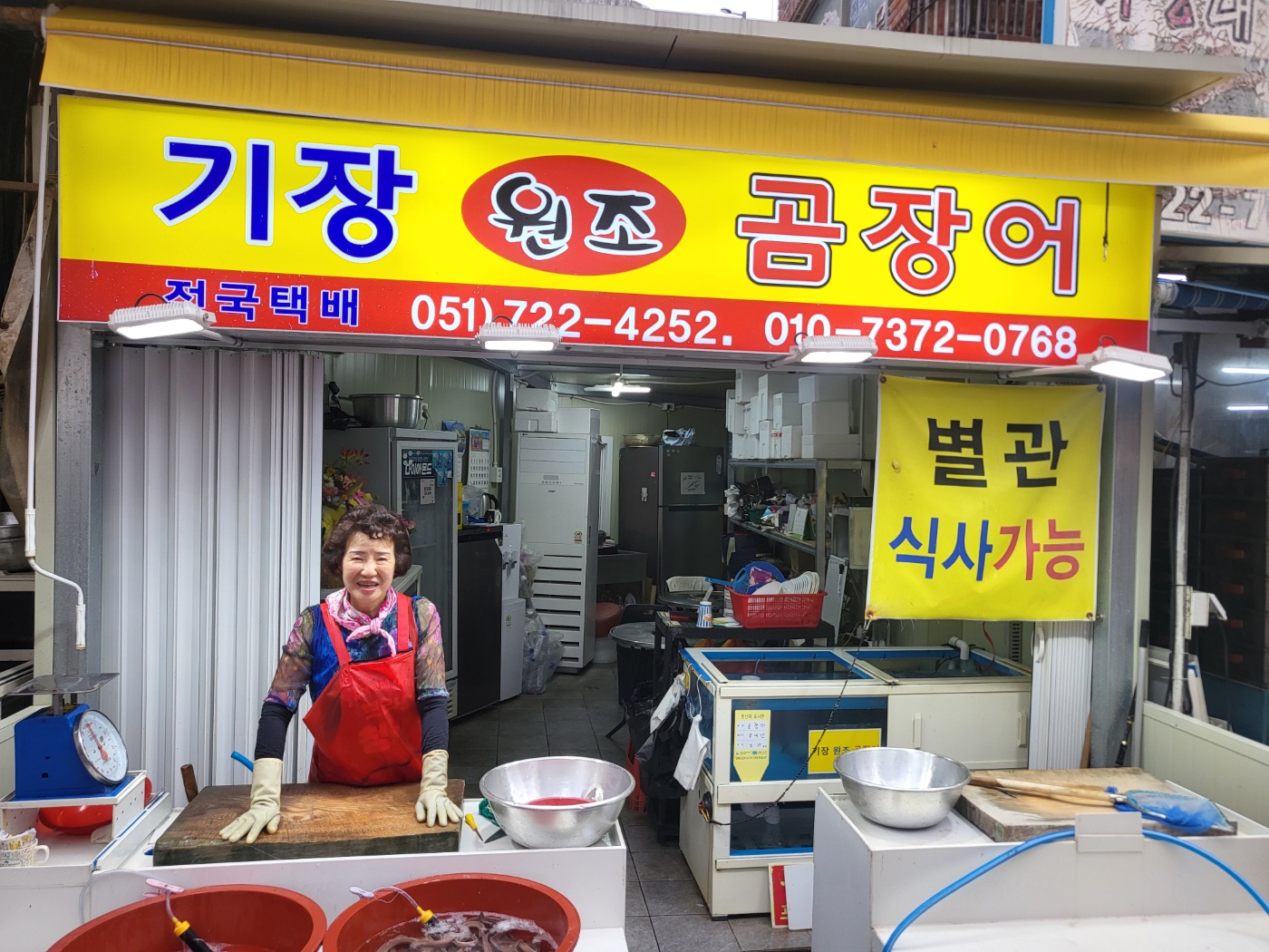 국내산 산 꼼장어 곰장어 먹장어 부산 기장 시장 : 기장원조곰장어