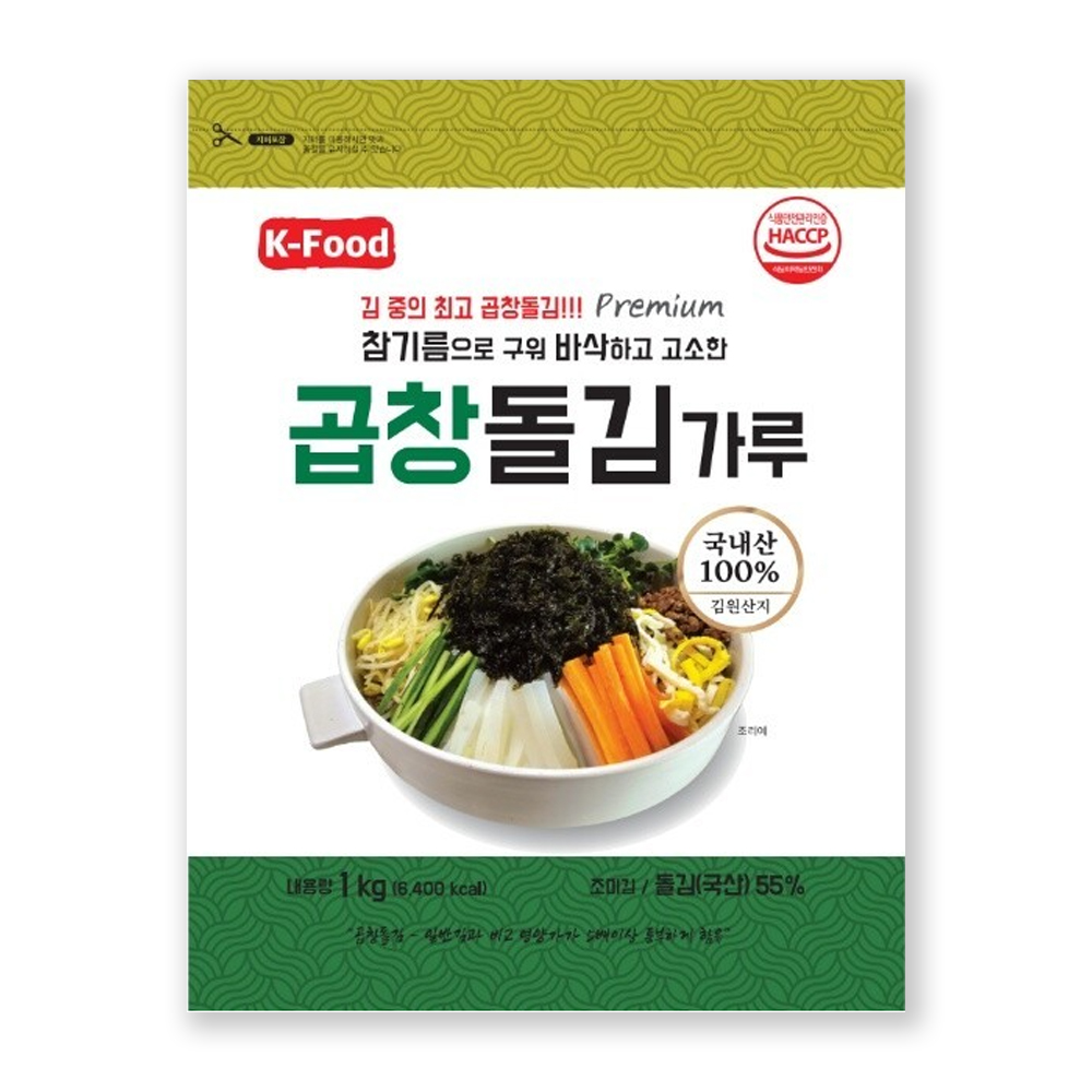 K-Food 케이푸드 곱창돌김가루 1kg : 우유팡