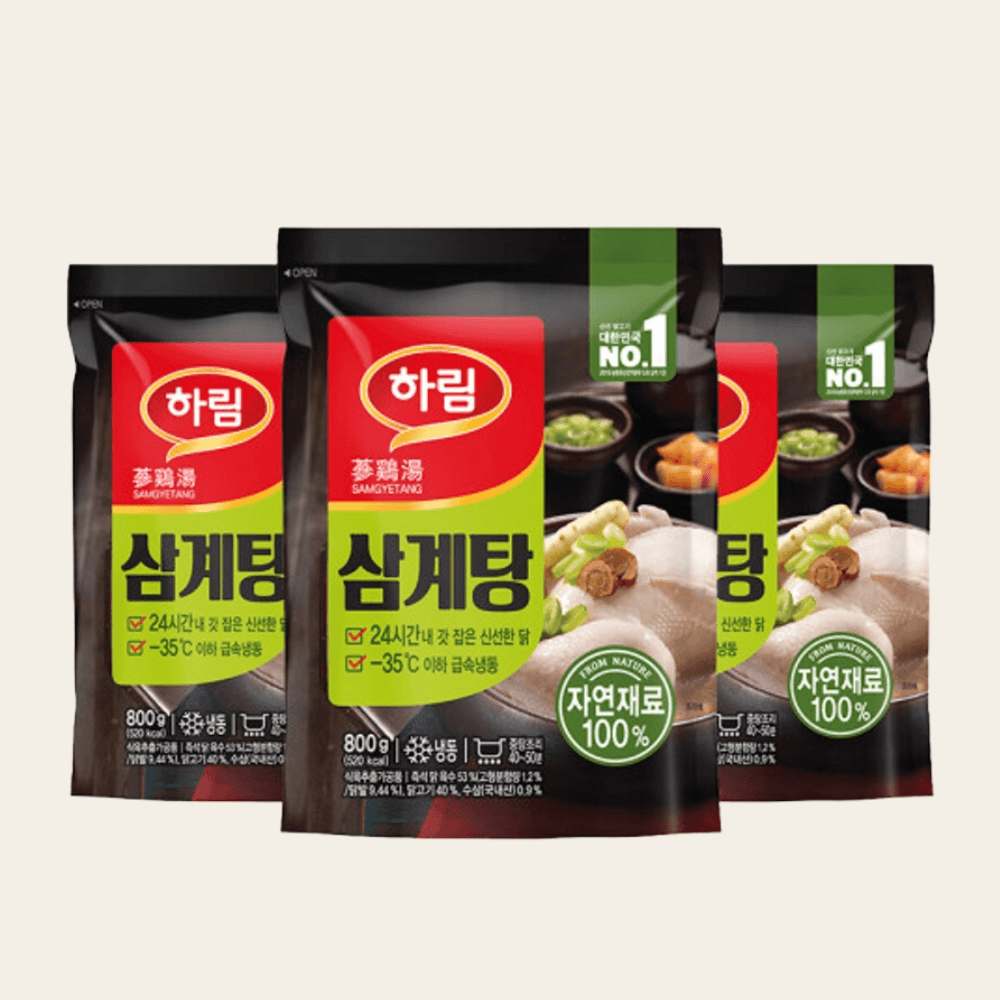하림 삼계탕 간편한 즉석식품 800g  3봉 : TENDENCE KOREA