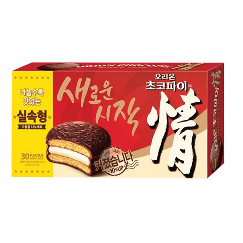 과자 대용량 오리온 초코파이 실속형 30개 1170g+해태 오예스 840g 탕비실 : 미광스토어