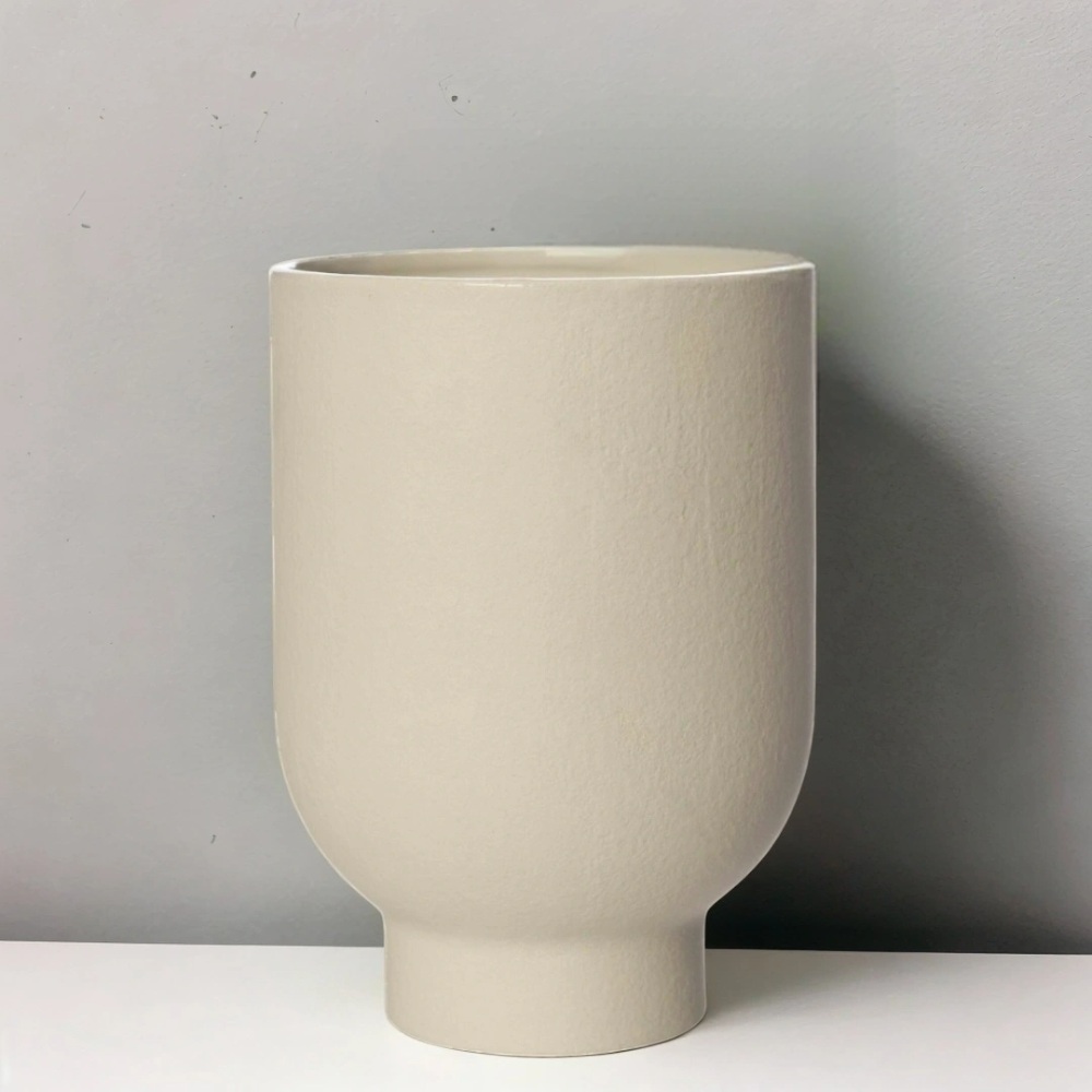 스웨덴 에른스트 ERNST 무광 내추럴 화이트 화분 21cm 28cm : 슈퍼마아켓