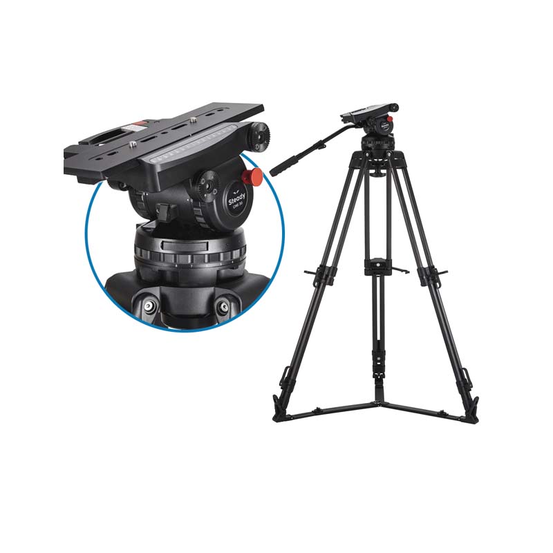 스테디 CINE 30 Kit (G) 비디오 삼각대 2단 카본삼각대 최대하중 45kg : 나두사샵