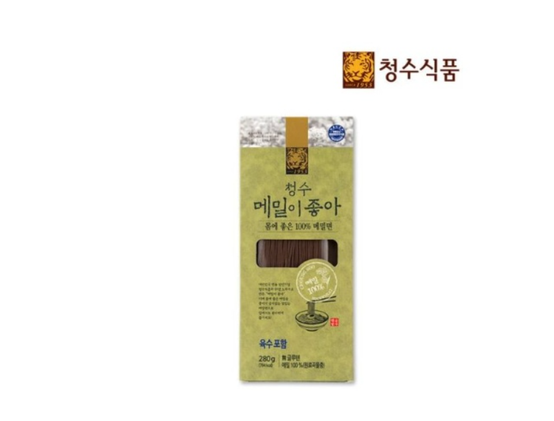 청수식품 메밀이좋아 물냉면 280g (메밀100%) : 살구네유통