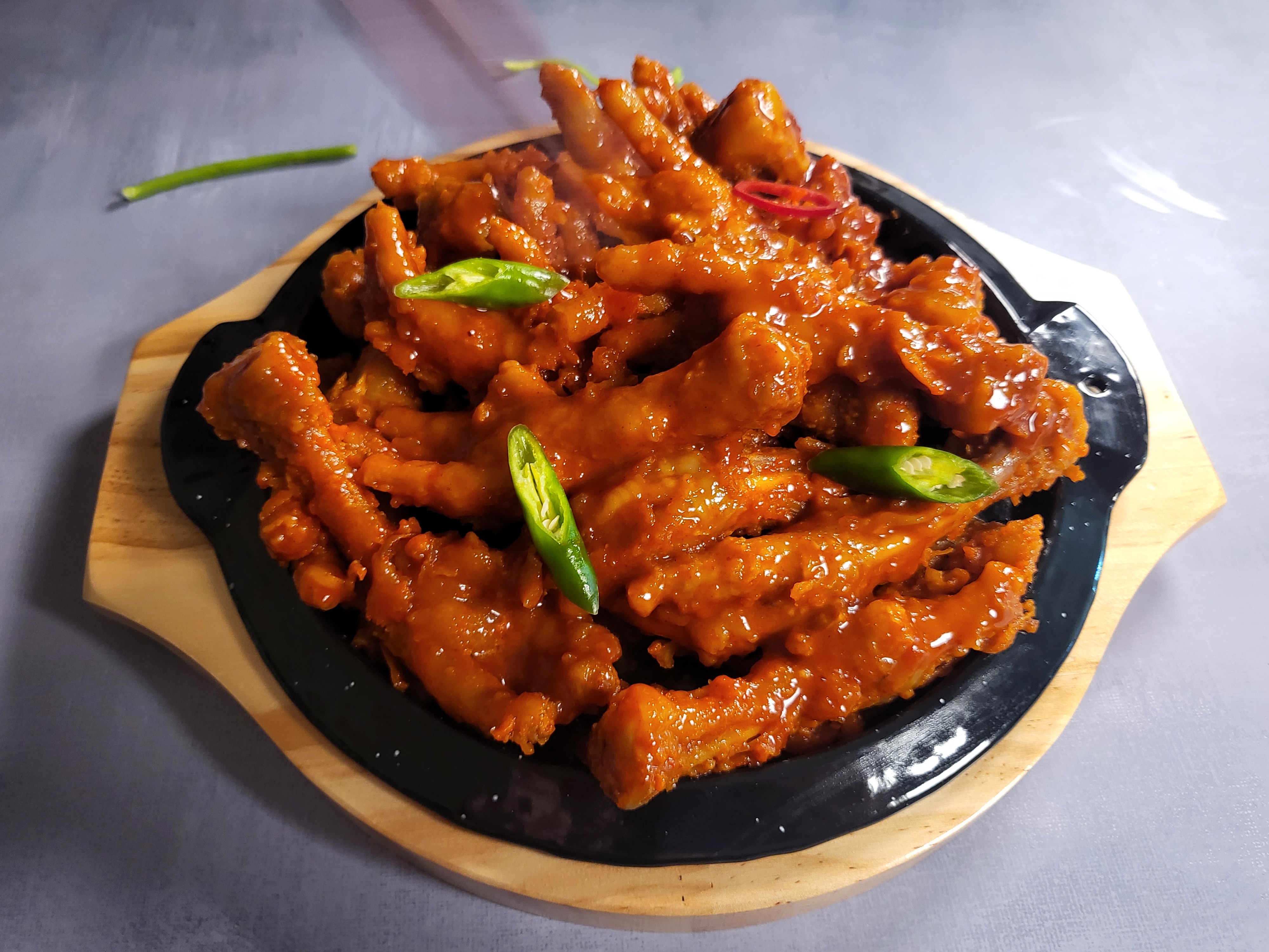 직화 닭발 통 닭발 뼈닭발   숯불 화로 매운 직화 공룡불닭발 공룡닭발 캠핑 : 민푸드몰
