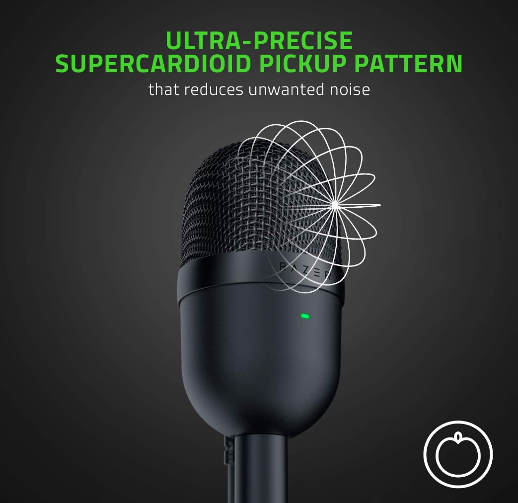 레이저 Razer 세이렌 미니 USB 콘덴서 마이크 스탠딩 게임 방송 디스코드 회의 : 호라 팩토리