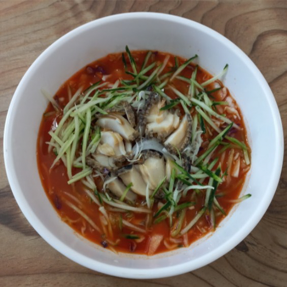 아침바다 수산 영덕 전복 물회 650g 기본 물회 세트 야채/슬라이스/특수육수 : 지와이스토리