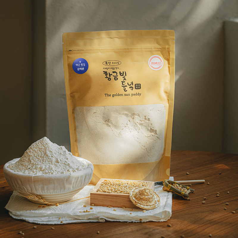 [황금빛들녘] 우리밀 통밀가루 1kg : 무일농산