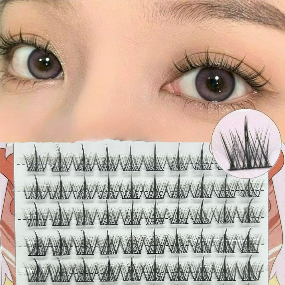 STAR UP 속눈썹 대용량 100P 가닥 속눈썹 자연 부분 연장 아이래쉬 : 만만스타