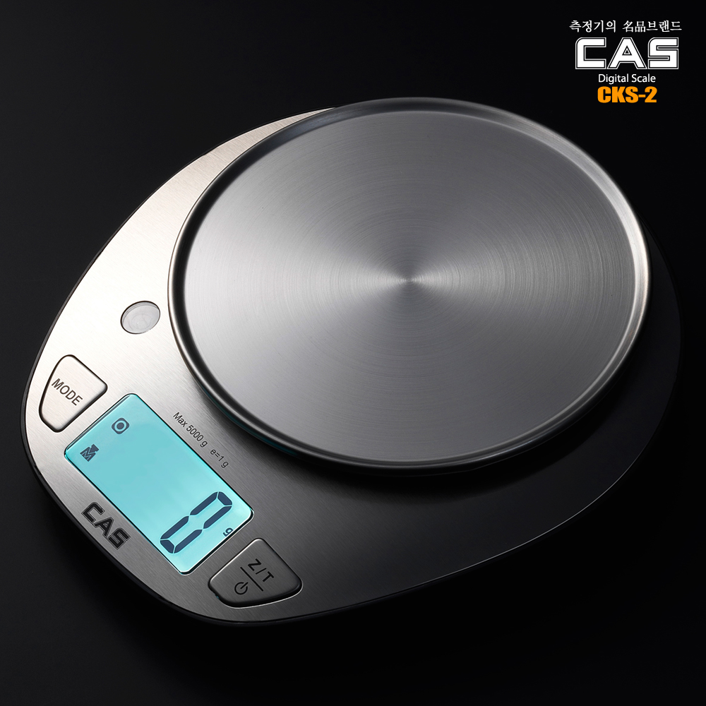 카스 디지털 5kg 주방저울(전자저울) CKS-2 정밀 상업용 가정용 : 선데이