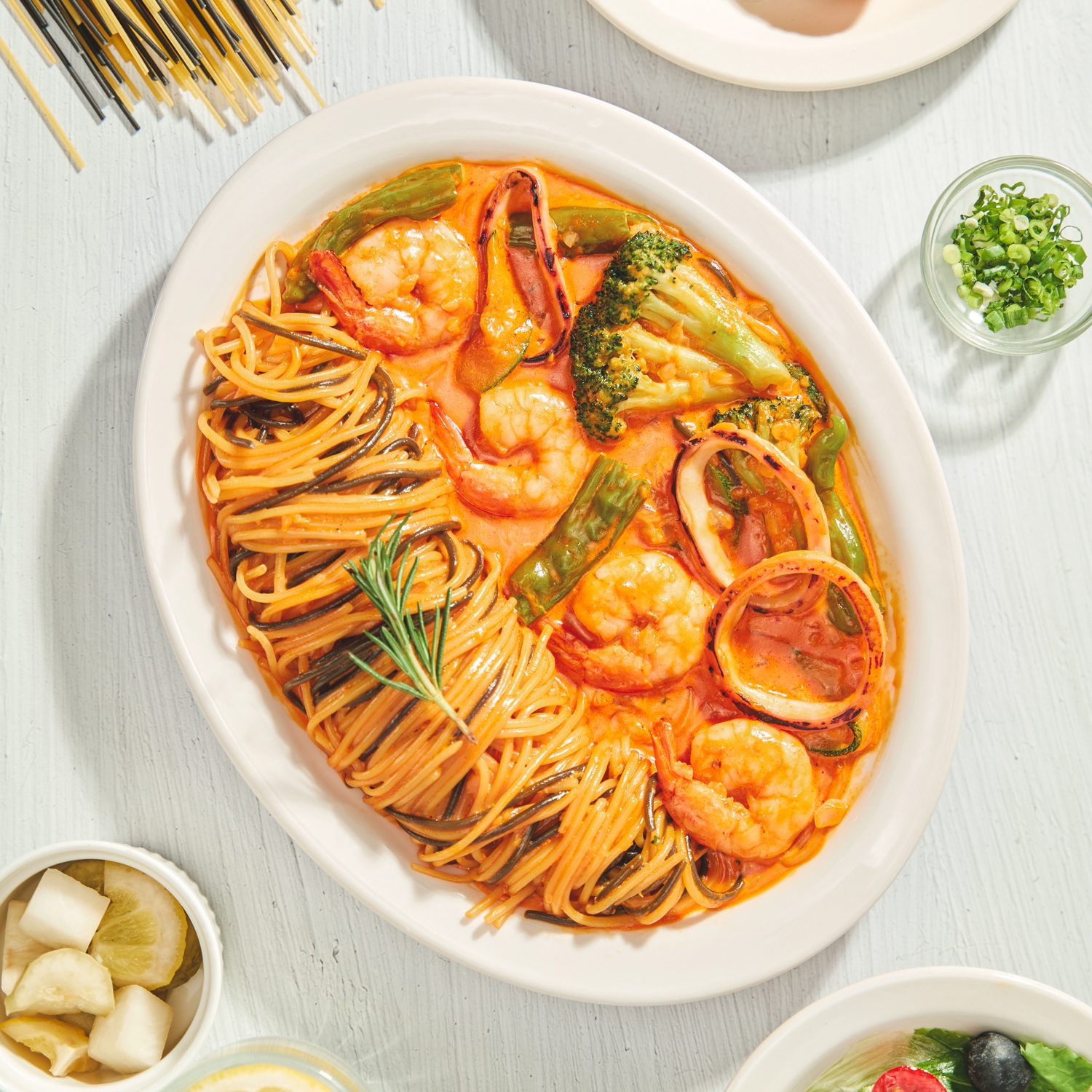 그로또 멕시코 크림 파스타 2인분 960g 홈파티 캠핑음식 요리 밀키트 : 그로또