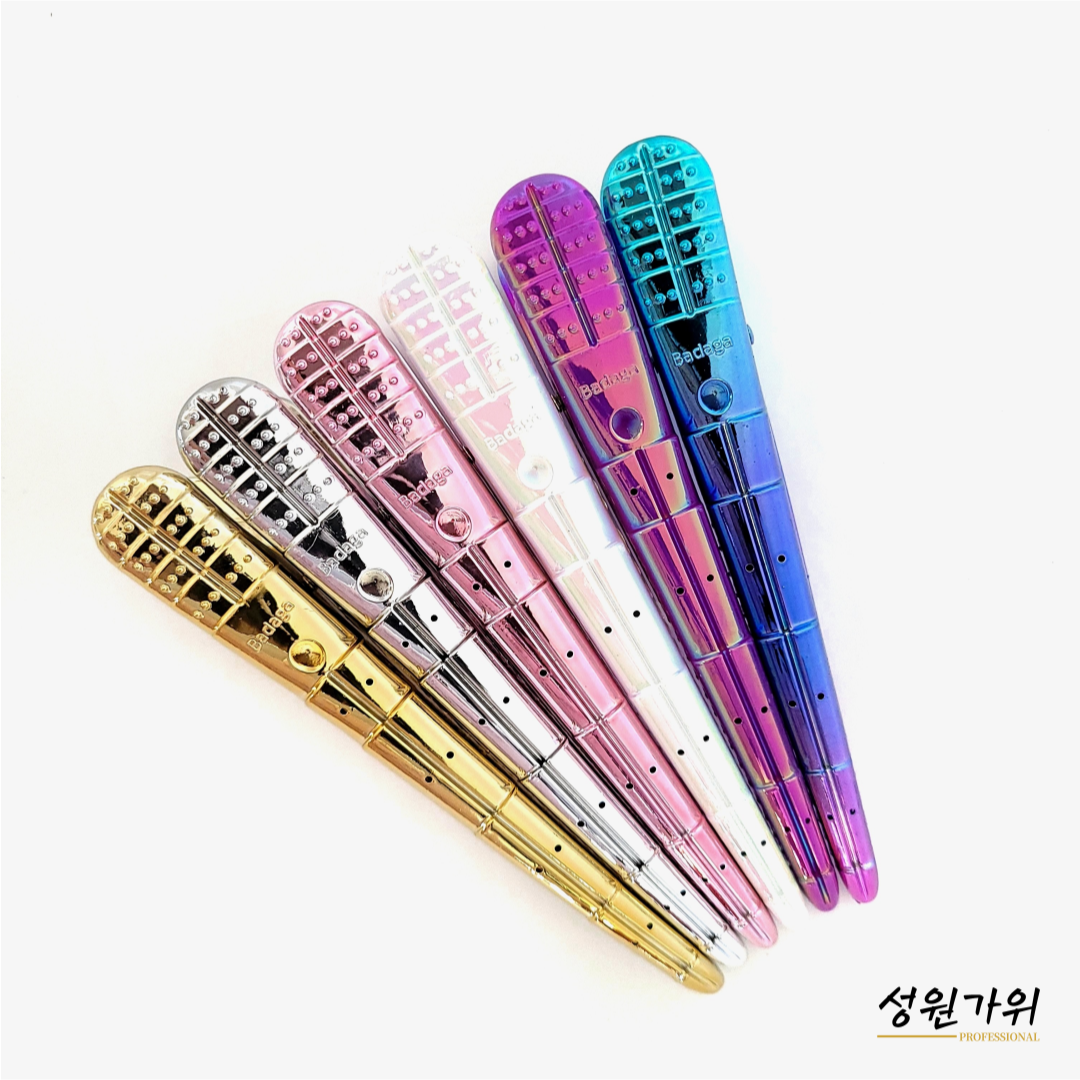 커트핀셋 바다가핀셋 헤어핀셋 4p 마스터 미용실집게핀 블랙 : 성원가위