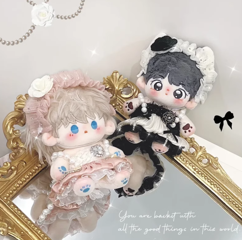 10cm 무속성 솜인형 인형옷 파리 향기 드레스 : 위키밀키