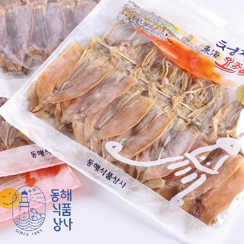 국내산 동해바다 쫄깃 마른 오징어 10마리(왕대,특대,대,중) : 동해식품상사