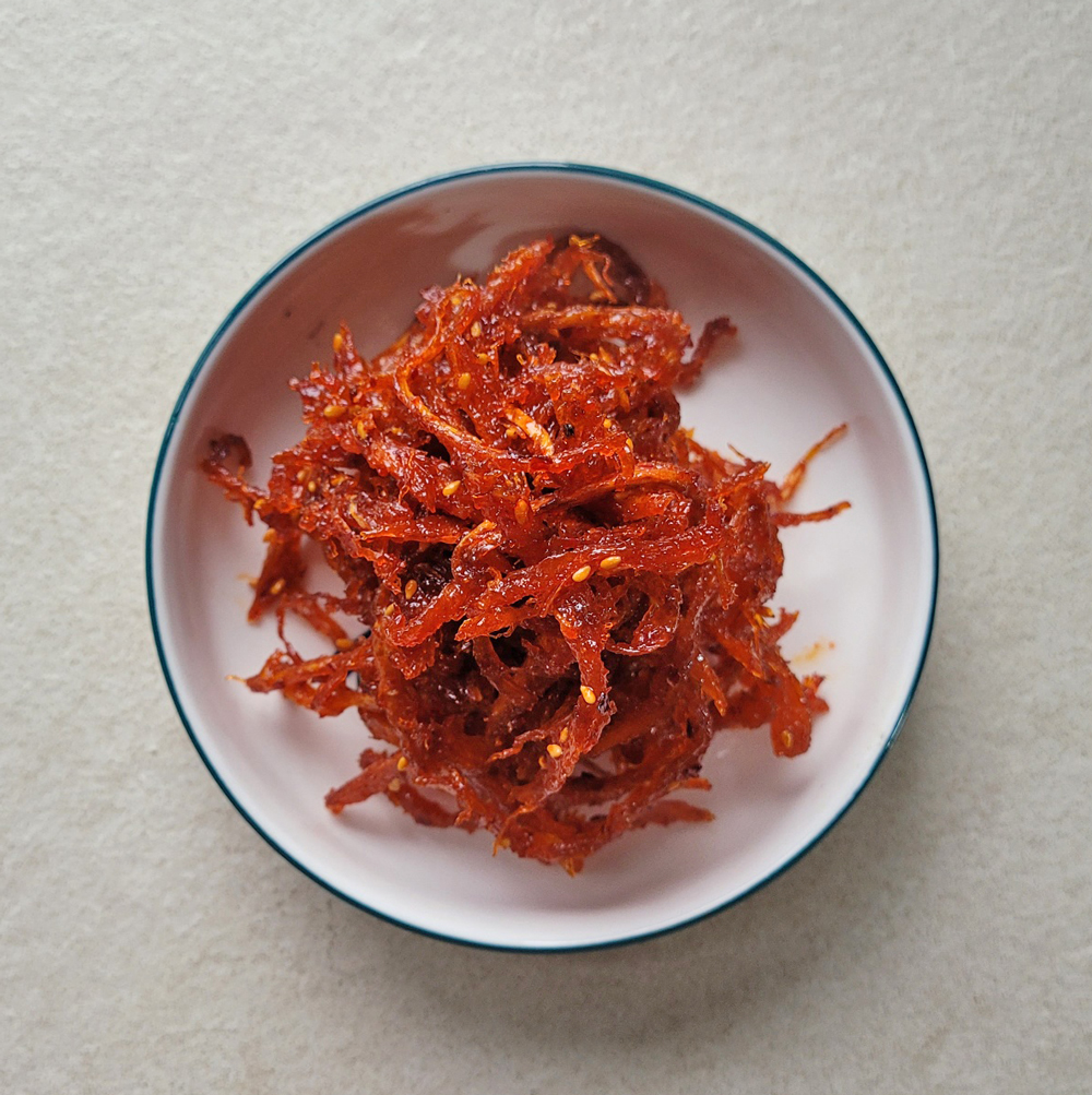 [황태채볶음200g] 고급스러운 맛과 식감, 남녀노소 좋아하는 건강반찬 황태채고추장볶음 : 마마님청국장