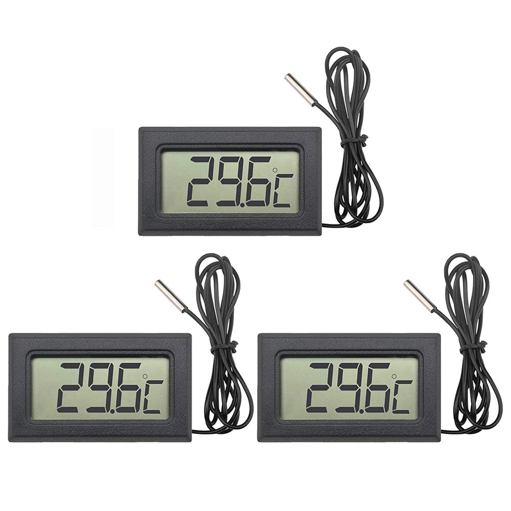 디지털 LCD 온도계 50 C 110 C 온도 모니터 1M NTC 프로브 냉장고 냉동고 냉장고 수족관용 : 엔아이나인