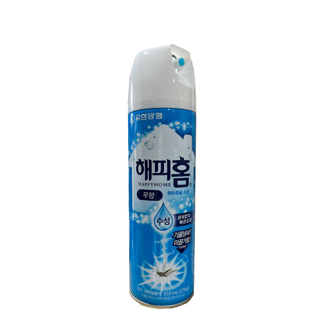 유한양행 해피홈 에어로솔 수성 무향 350ml : 지기샵