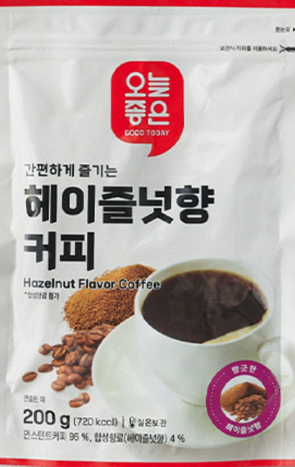오늘좋은 헤이즐넛향 커피 (200G) : 코코딜리 분당용인