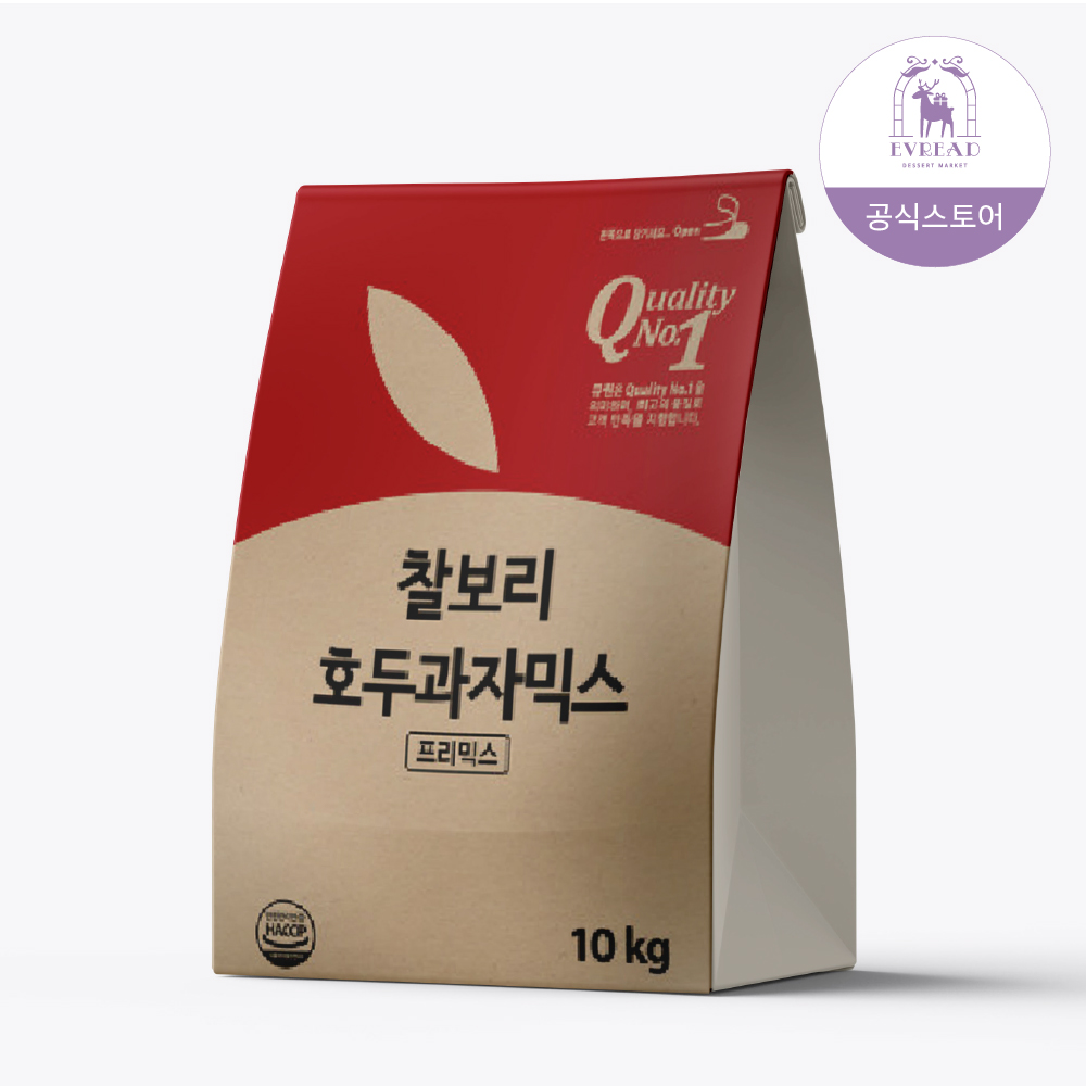 이브레드 찰보리 호두과자믹스 10kg 홈베이킹 붕어빵 케익 와플 스콘 업소용반죽 : 이브레드