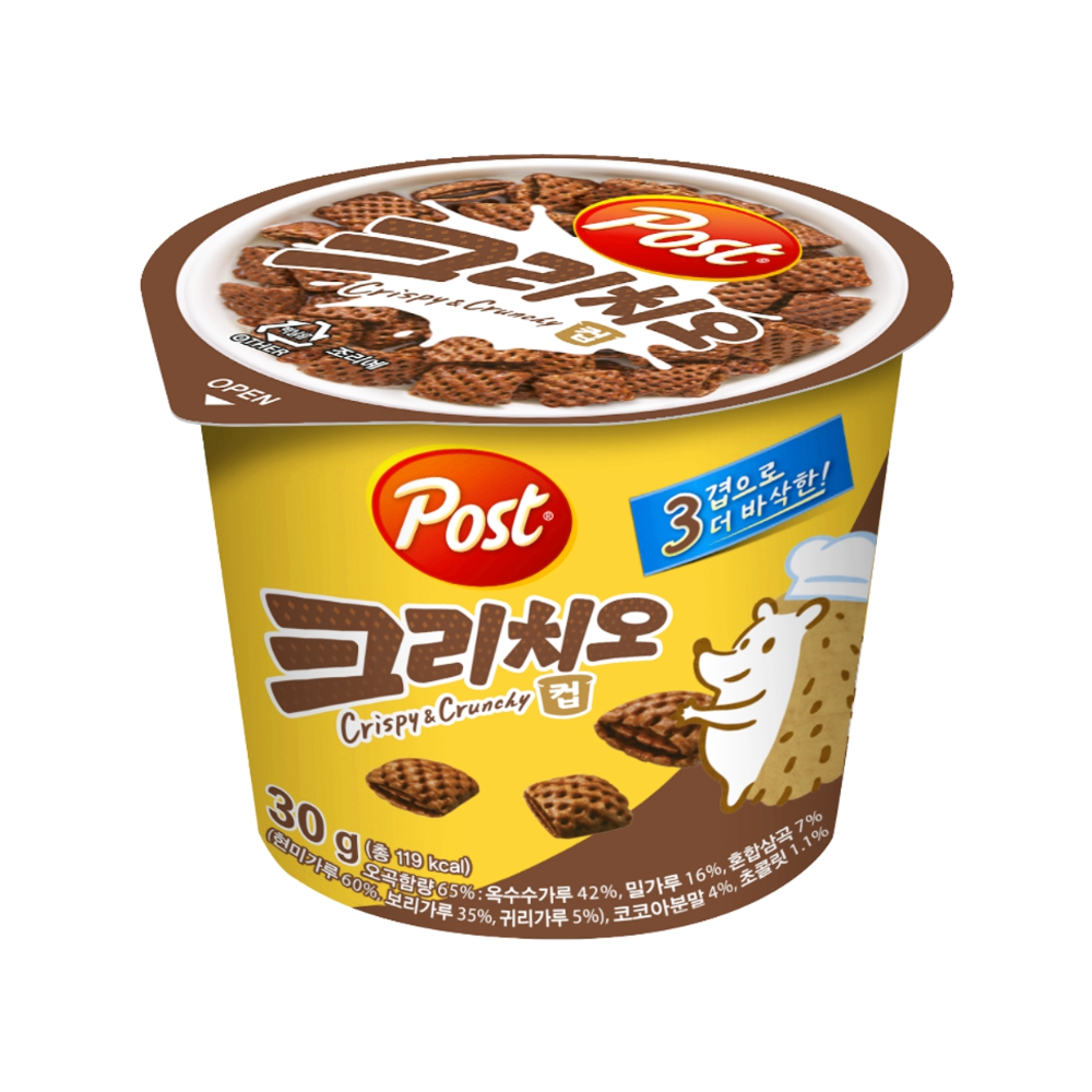 동서식품 포스트 크리치오 컵시리얼 30g : 우화푸드몰