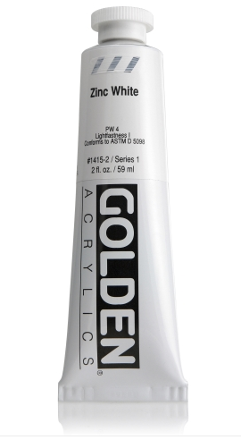 골든 H.B 60ml S1 Zinc White 아크릴물감 : 디엠씨몰