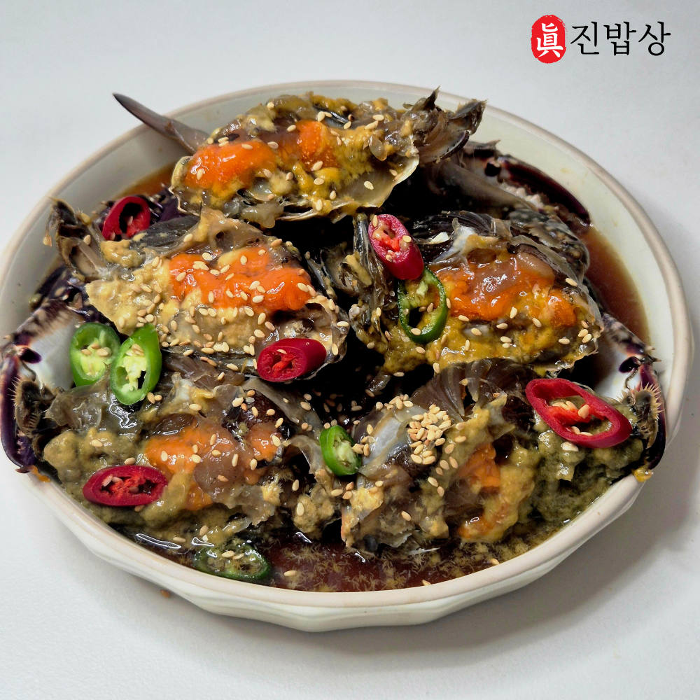 진밥상 간장 양념 꽃게 감탄 게장 젓갈 순살 연평도 : 진밥상