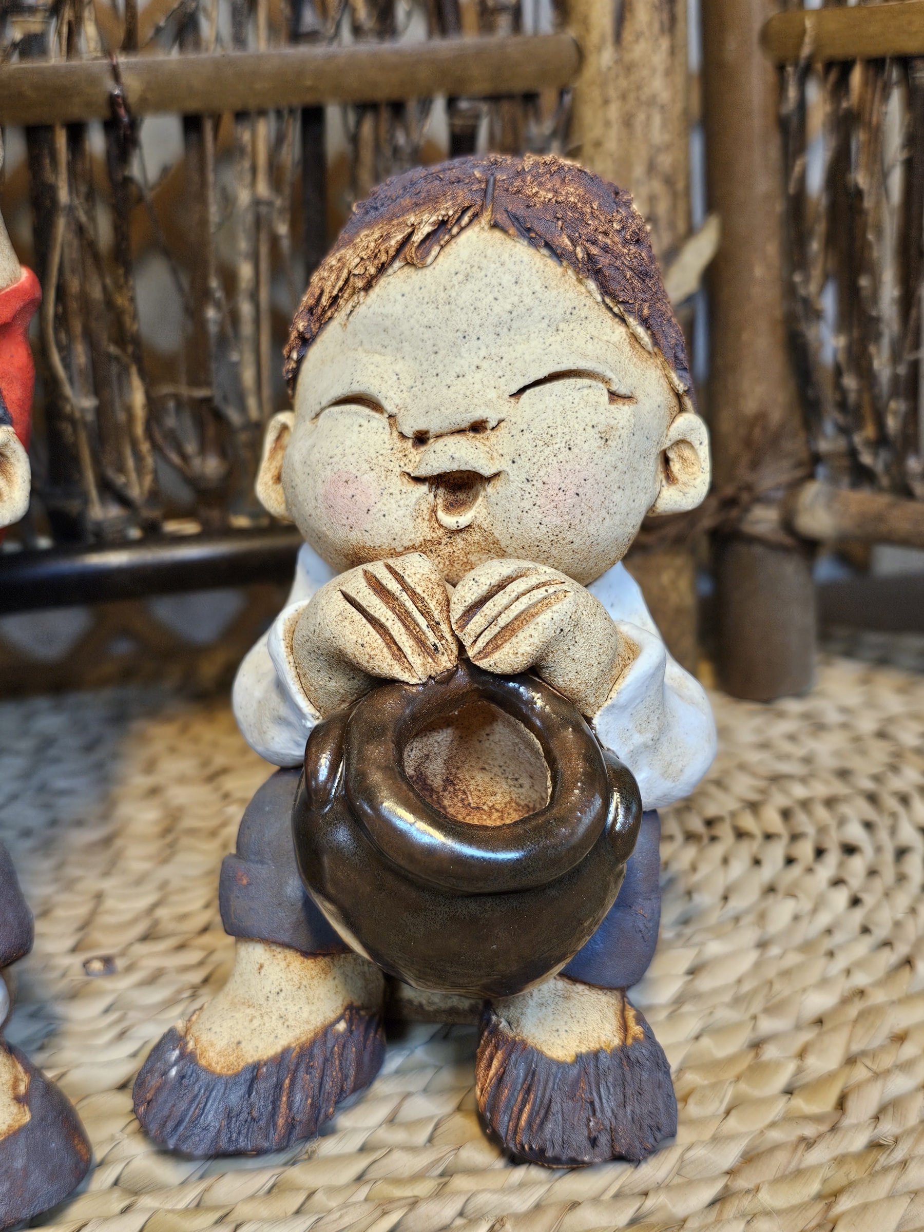 물동이  토기인형 토우인형 : 아산옹기마당