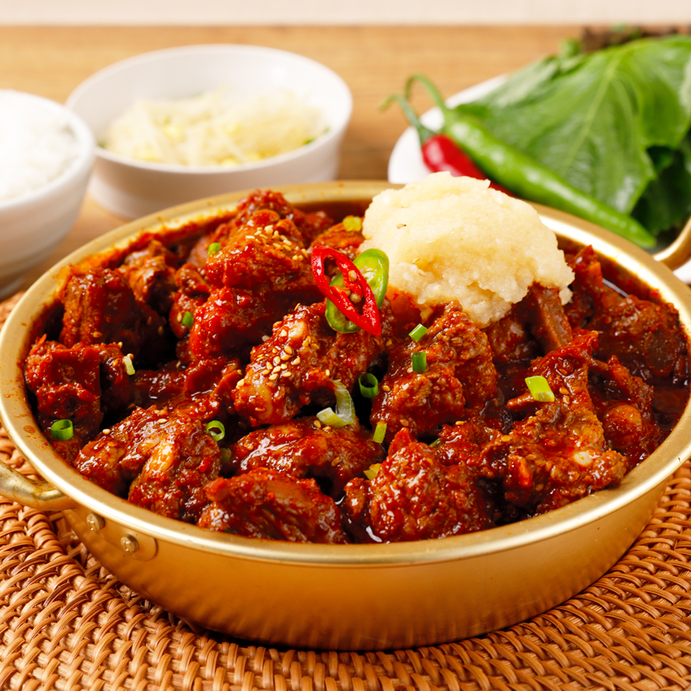 대구 동인동 매운 돼지갈비찜 800g  찜갈비 캠핑 음식 요리 : 참도깨비