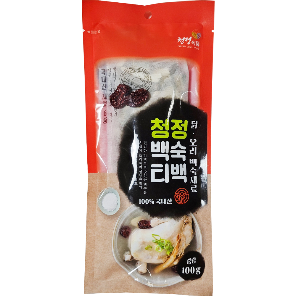 청정 국내산 백숙 티백 100g 엄나무 삼계탕 약재 재료 당귀 : 진도건해몰