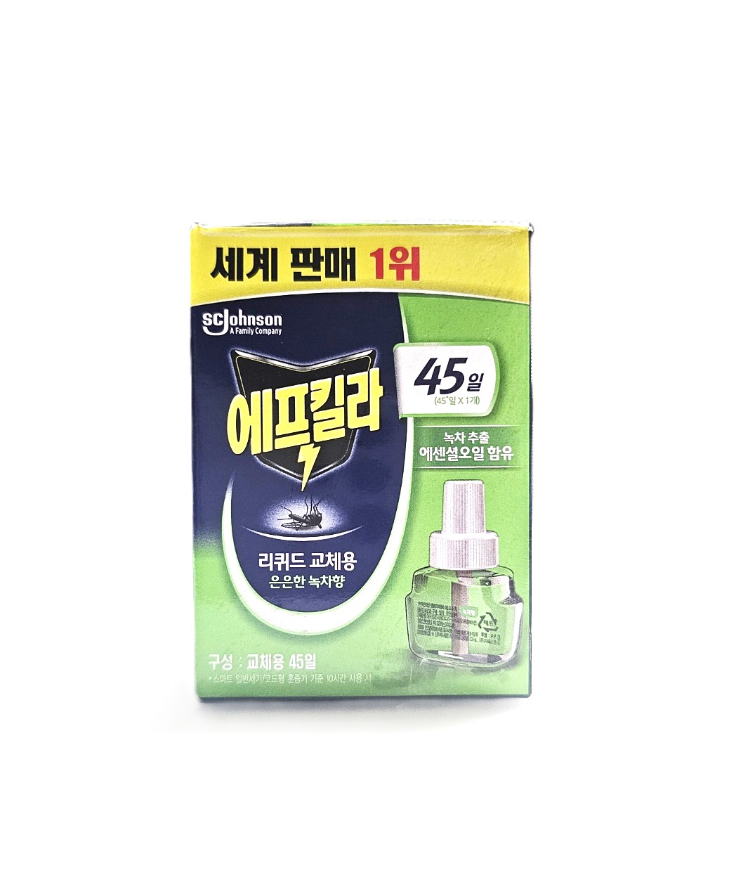 에프킬라 리퀴드 교체용 리필 녹차향 1개입 (45일) : 유성MOLL