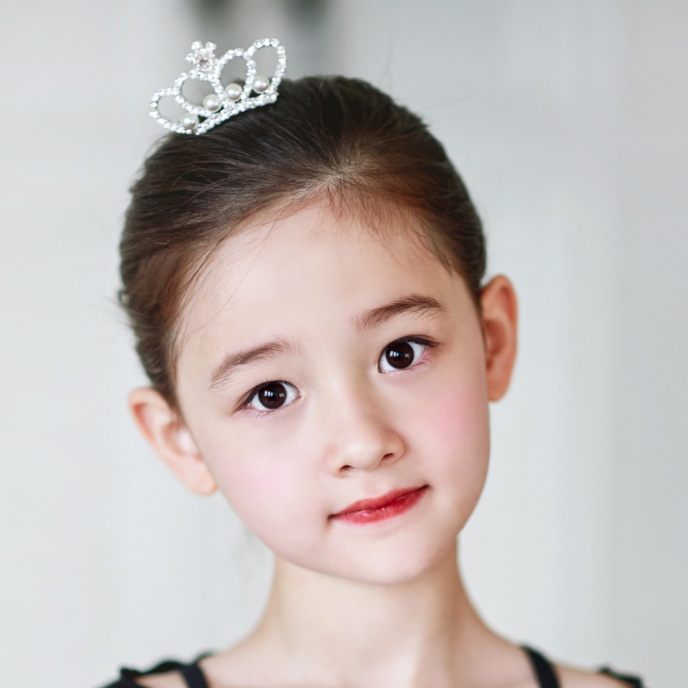 유아 여아 아기 헤어핀 티아라 헤어밴드 초등 머리띠 발레 악세서리 : 발레키즈스토어