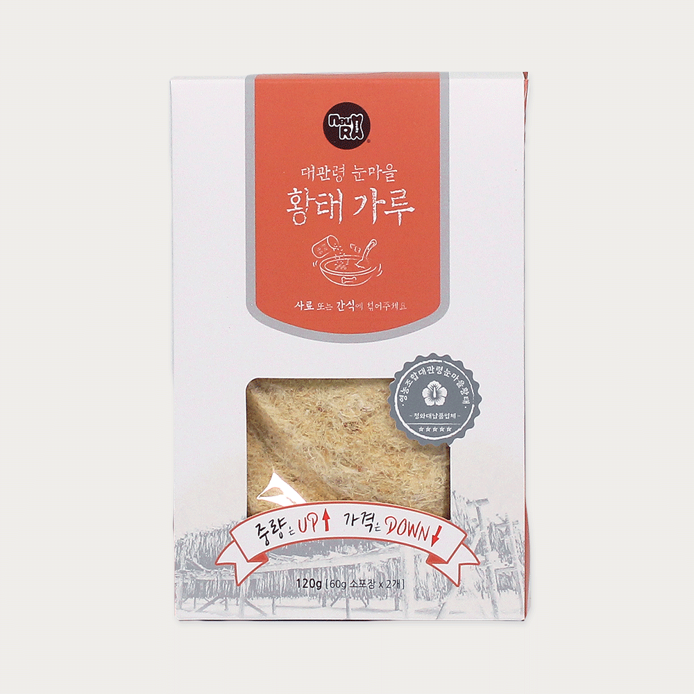 대관령눈마을 대용량 건조간식 황태가루, 120g, 1개 : 뉴알엑스