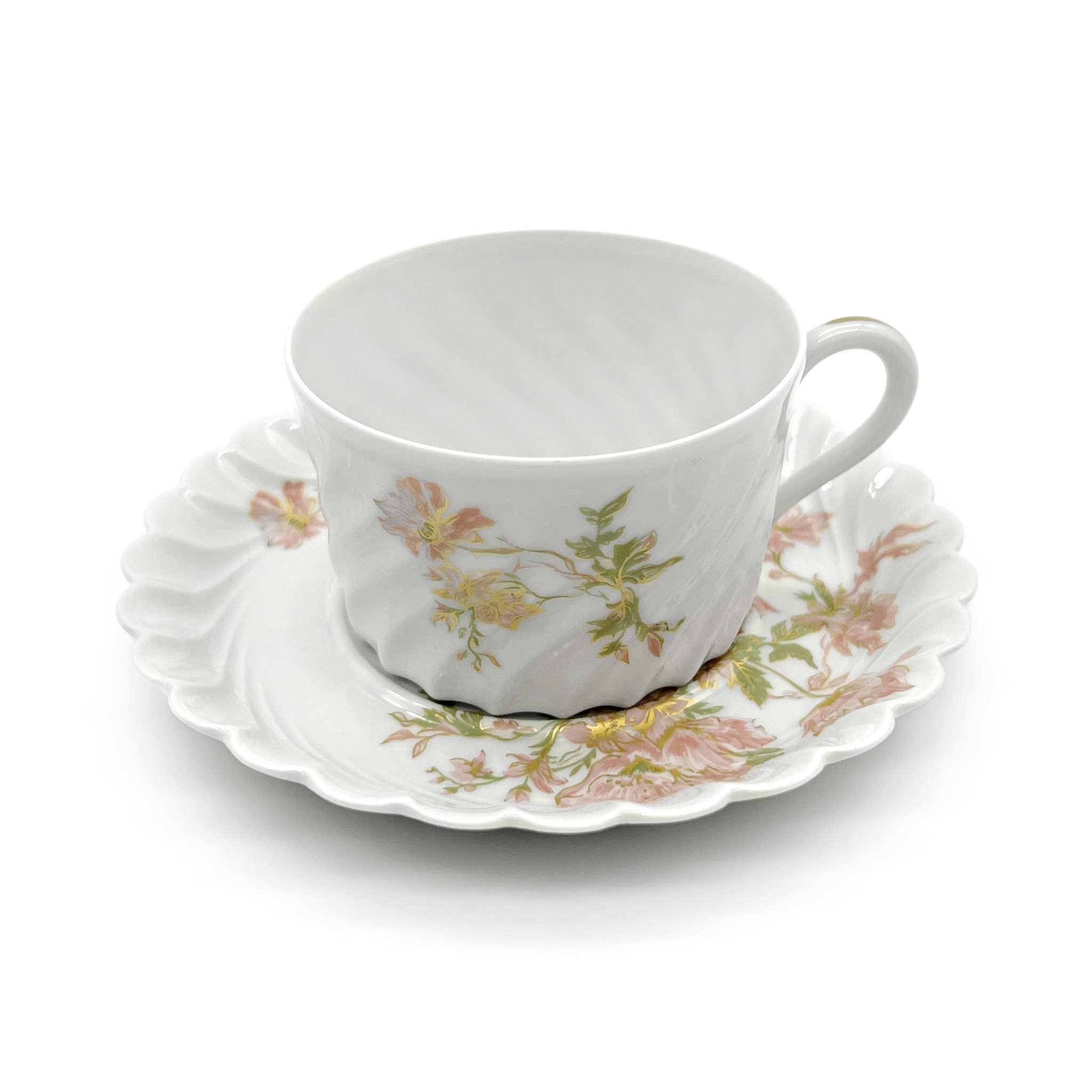 Antique 프랑스 하빌랜드 듀몬트 찻잔 듀오 명품 커피잔 예쁜잔 수입그릇 : 블루로렐 USA