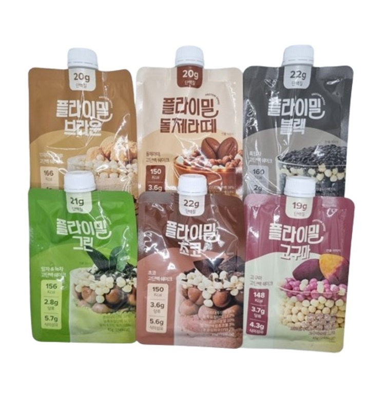 플라이밀 스타터패키지 단백질쉐이크 45g 6팩 6가지맛 : 이메이트